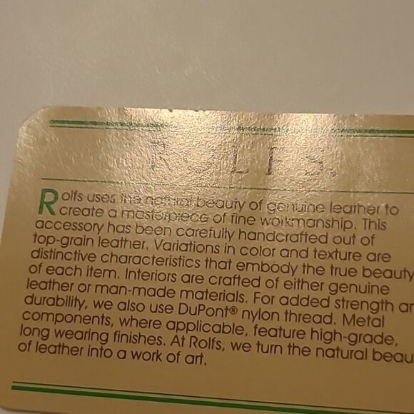 1989 Rolf Cowhid3 Wallet - Picture 5 of 7